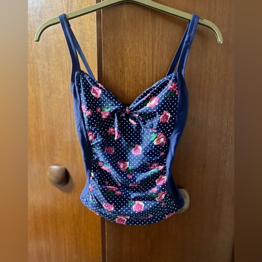 Floral Polka Dot Tank Top